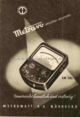 Metravo ; Metrawatt, BBC Goerz (ID = 726986) Equipment