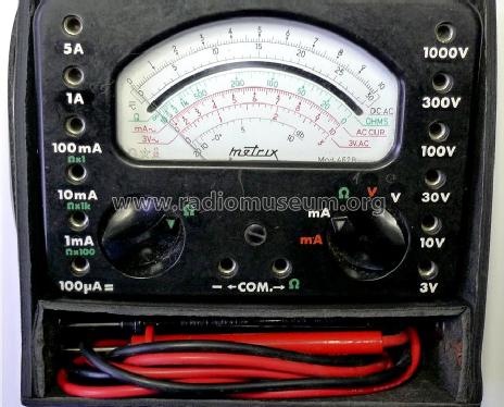 Multimeter 462B; Metrix, Compagnie (ID = 1676966) Equipment