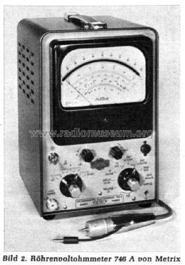 Vacuum Tube Voltmeter 746A; Metrix, Compagnie (ID = 2551134) Equipment