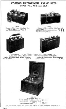 Cosmos Radiophone 2-Valve Set Type VS.1; Metropolitan-Vickers (ID = 1844880) Radio