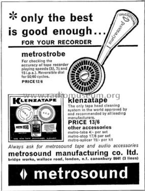 Metrostrobe ; Metrosound (ID = 2927472) Equipment