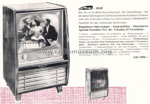 1060; Metz Transformatoren (ID = 1593128) TV Radio