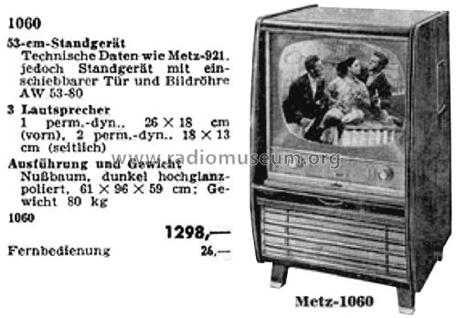 1060; Metz Transformatoren (ID = 2534190) TV Radio