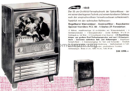 1060; Metz Transformatoren (ID = 2534387) TV Radio