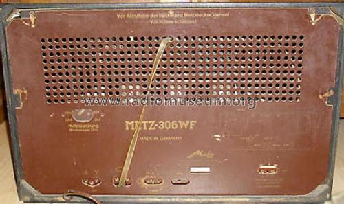 306WF; Metz Transformatoren (ID = 2376614) Radio