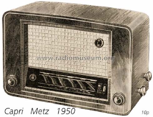 Capri W ; Metz Transformatoren (ID = 708218) Radio