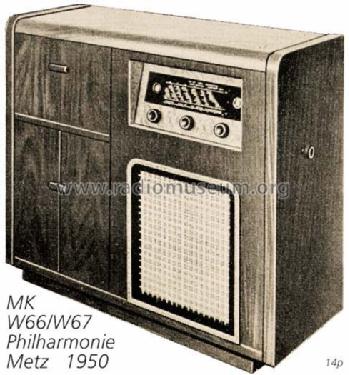 Philharmonie MK/A67; Metz Transformatoren (ID = 708223) Radio