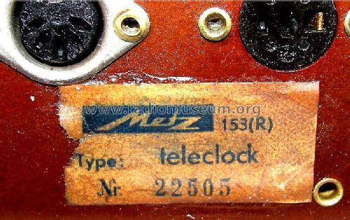 Teleclock 153-R ; Metz Transformatoren (ID = 922760) Radio