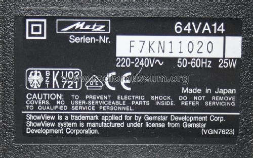 Video Cassette Recorder 64-VA14; Metz Transformatoren (ID = 1286609) R-Player
