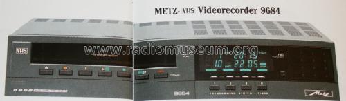 Video Cassette Recorder 9684; Metz Transformatoren (ID = 1362331) Ton-Bild