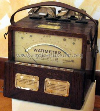 Wattmeter ; Meyer AG, Dr. Paul; (ID = 1063062) Equipment