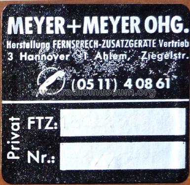 Telefon-Anrufbeantworter ; Meyer + Meyer OHG; (ID = 1604888) Telephony