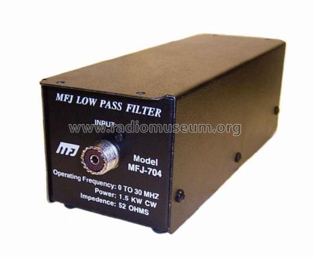 Low Pass Filter MFJ-704 mod-past25 MFJ Enterprises; Starkville MS