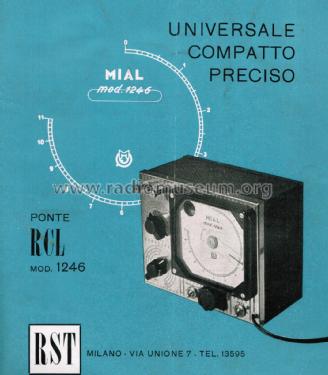 Ponte RCL 1246; MIAL; Milano (ID = 2672005) Equipment