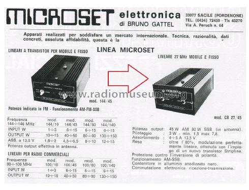 Lineare 27 MHz Mobile e Fisso CB 27/45; Microset; SacilePN (ID = 3053258) Citizen