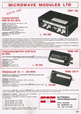 Digital Frequency Meter MMD 050; Microwave Modules (ID = 2828396) Equipment