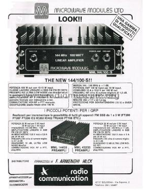 Linear Amplifier MML 144/100-S; Microwave Modules (ID = 2810670) RF-Ampl.