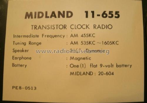 11-655 Travel Mate ; Midland (ID = 1858226) Radio