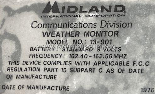 Weather Monitor 13-901; Midland (ID = 529266) Radio