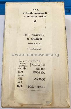 Digital Multimeter G-1004-500; Mikroelektronik ' (ID = 2932850) Equipment