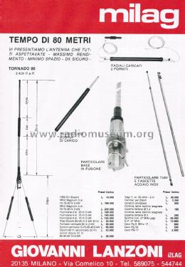 Antenna per Base Fissa Tornado 80; MILAG Elettronica (ID = 2758572) Antenna