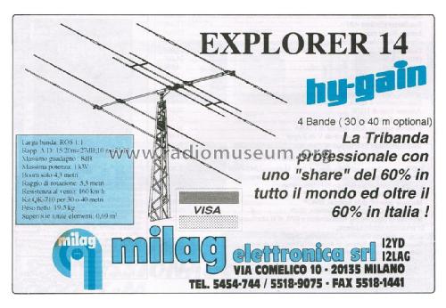 Antenna Tribanda Explorer 14; MILAG Elettronica (ID = 2930899) Antenna