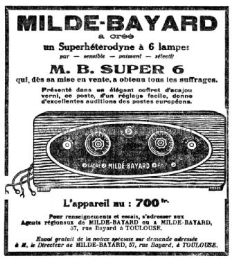 Super 6 ; Mildé-Bayard, Radio- (ID = 2649379) Radio