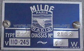 2000; Mildé-Radio, Ch. (ID = 534099) Radio