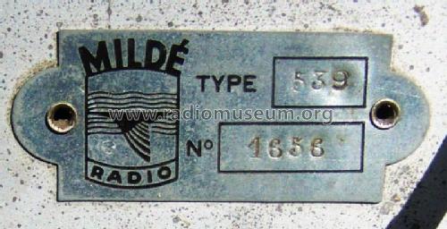 539; Mildé-Radio, Ch. (ID = 3124501) Radio