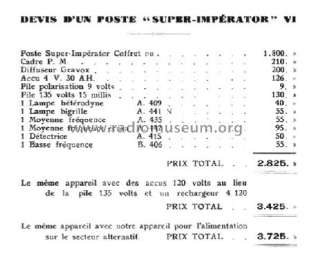 Super-Impérator VI ; Mildé-Radio, Ch. (ID = 2346862) Radio
