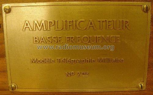 Amplificateur basse fréquence No2 ter; MILITARY France, (ID = 1963280) Ampl/Mixer