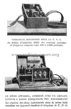 Vibrateur Boucherot pour la TPS - Modèle 1915 de la Télégraphie Militaire T.P.S. TM2 Bis ; MILITARY France, (ID = 2131172) Morse+TTY