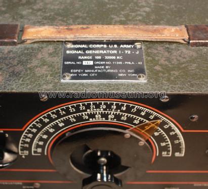 Signal Generator I-72-J; MILITARY U.S. (ID = 3012908) Equipment