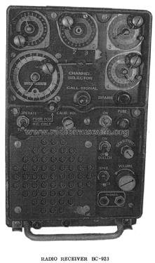 Radio Receiver BC-923; MILITARY U.S. (ID = 1973867) Mil Re