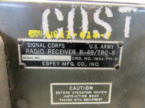 Radio Receiver R-48/TRC-8; MILITARY U.S. (ID = 2831721) Mil Re