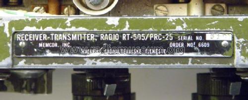 Radio Set PRC-25/RT-505; MILITARY U.S. (ID = 1304988) Mil TRX
