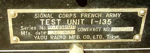 Test Unit I-135; MILITARY U.S. (ID = 665282) Equipment