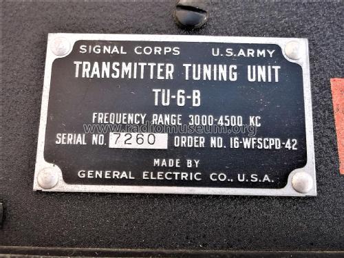 Transmitter Tuning Unit TU-6-B; MILITARY U.S. (ID = 2735519) Military
