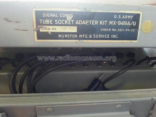 Tube Socket Adapter Kit MX-949A/U; MILITARY U.S. (ID = 1394101) Equipment