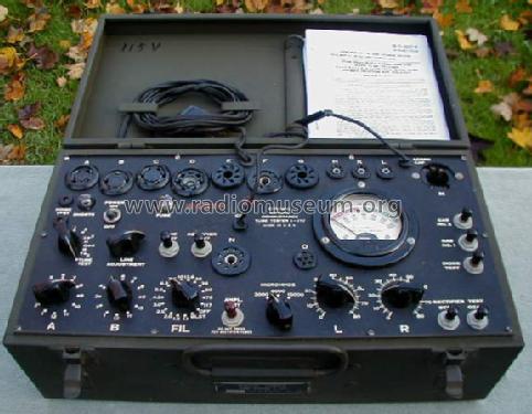 Tube Tester I-177; MILITARY U.S. (ID = 391882) Equipment