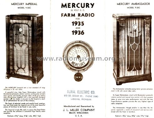 Mercury Ambassador Ch= 7-32; Miller, J.L. Company (ID = 1663423) Radio