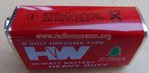 Heavy Duty 9 Volt H6F 22MX; Mindex Battery Works (ID = 2614889) Fuente-Al