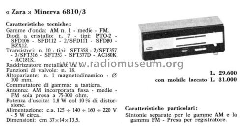 Zara 6810/3; Minerva Ital-Minerva (ID = 2618803) Radio