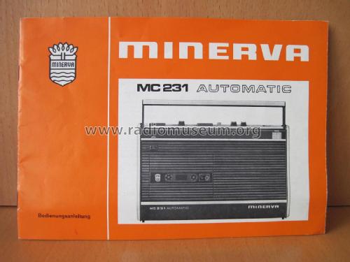 Automatic MC 231; Minerva-Radio (ID = 1881540) R-Player