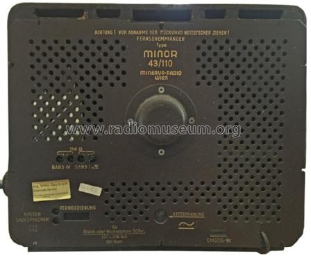 Minor 43/110 616; Minerva-Radio (ID = 1974983) Television