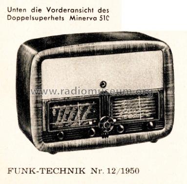 510W; Minerva Schweiz (ID = 2650720) Radio