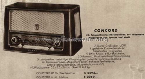 Concord U 567; Minerva-Radio (ID = 21265) Radio