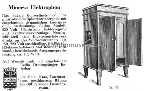 Elektrophon ; Minerva-Radio (ID = 1046100) Ampl/Mixer