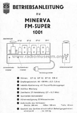 FM-Super 1001; Minerva-Radio (ID = 967552) Converter