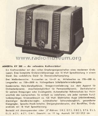 K.V.200 ; Minerva-Radio (ID = 1312063) Radio